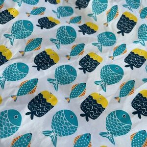 Fish bassinet fitted sheet, fitted sheet, bassinet sheet, baby bedding